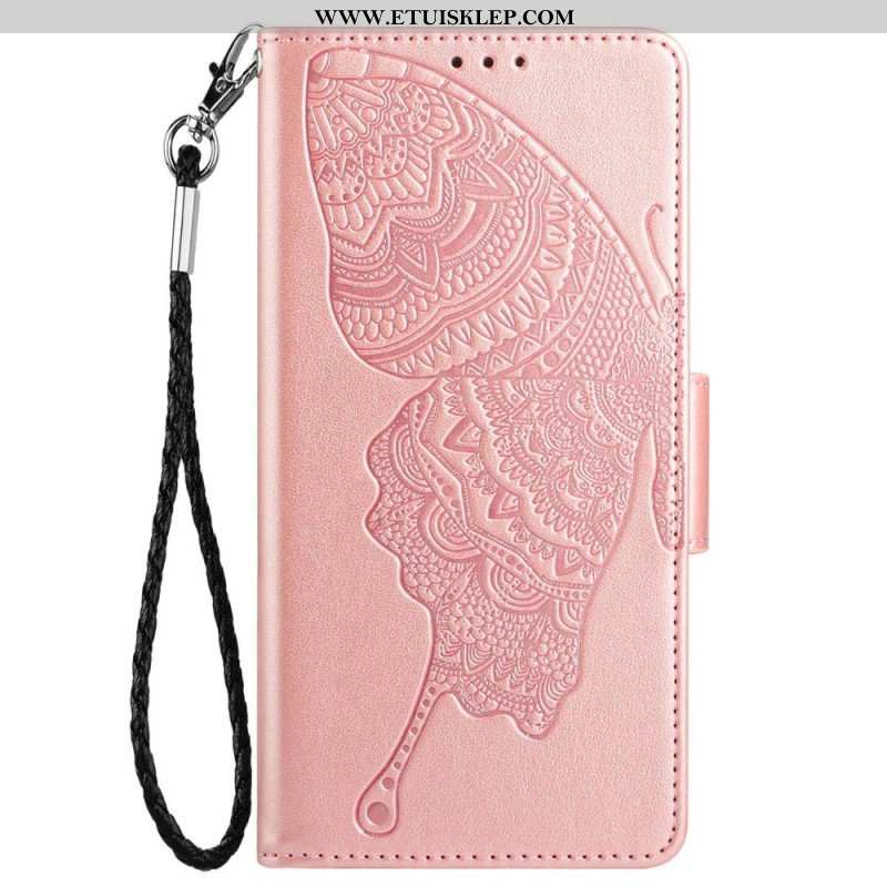 Etui Folio do Samsung Galaxy S23 5G Dwukolorowy Barokowy Motyl